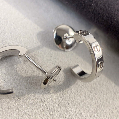 [Luna Brilliance]LOVE EARRINGS 2.65MM SILVER