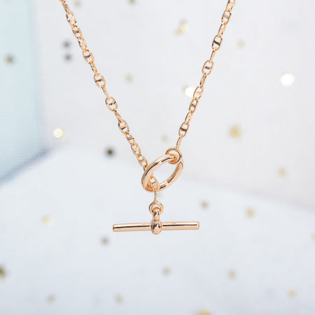 [Luna Brilliance]ECHAPPEE NECKLACE PINK GOLD