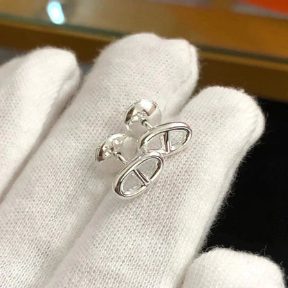 [Luna Brilliance]CHAINE SMALL EARRINGS GOLD AND SILVER