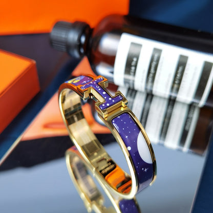 [Luna Brilliance]H STAR AND MOON BRACELET 12MM