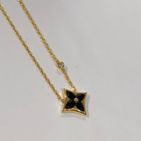 [Luna Brilliance]STAR BLACK MOP NECKLACE