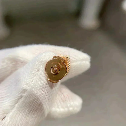 [Luna Brilliance]HEART CARNELIAN STUD EARRINGS