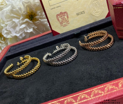 [Luna Brilliance]CLASH LARGE HOOP EARRINGS