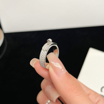 [Luna Brilliance]KELLY SILVER DIAMOND RING