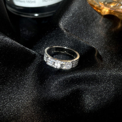 [Luna Brilliance]KELLY SILVER DIAMOND RING