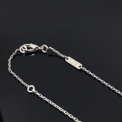 [Luna Brilliance]CLOVER PIETERSITE SILVER LONG NECKLACE