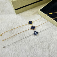 [Luna Brilliance]CLOVER 1 MOTIF PIETERSITE BRACELET