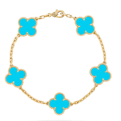 [Luna Brilliance]CLOVER GOLD BRACELET COLLECTION,5 MOTIFS