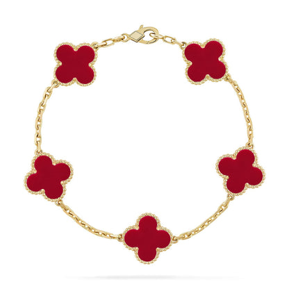 [Luna Brilliance]CLOVER GOLD BRACELET COLLECTION,5 MOTIFS