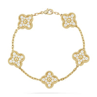 [Luna Brilliance]THICK GOLD-PLATED CUSTOM SIZE EDITION GOLD BRACELET COLLECTION,5 MOTIFS