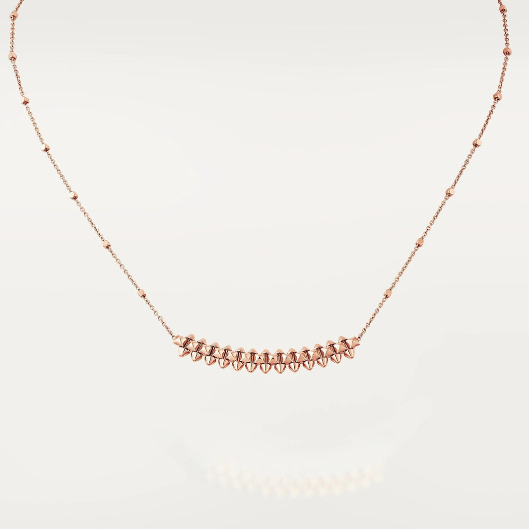 [Luna Brilliance]CLASH PINK GOLD NECKLACE