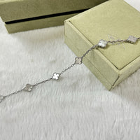 [Luna Brilliance]CLOVER 6 MOTIF WHITE MOP BRACELET