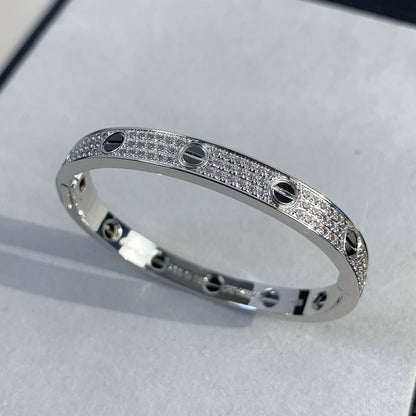 [Luna Brilliance]LOVE BRACELET 6.1MM DIAMOND-PAVED CERAMIC