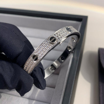 [Luna Brilliance]LOVE BRACELET 6.1MM DIAMOND-PAVED CERAMIC