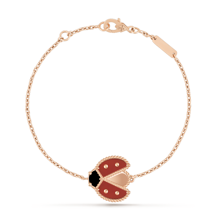 [Luna Brilliance]LUCKY SPRING 1 MOTIF PINK GOLD BRACELET