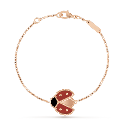 [Luna Brilliance]LUCKY SPRING 1 MOTIF PINK GOLD BRACELET