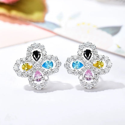 [Luna Brilliance]LOOP EARRINGS FULL MOTIF DIAMOND 16MM