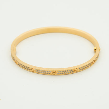 [Luna Brilliance]LOVE BRACELET 3.65MM DIAMOND-PAVED