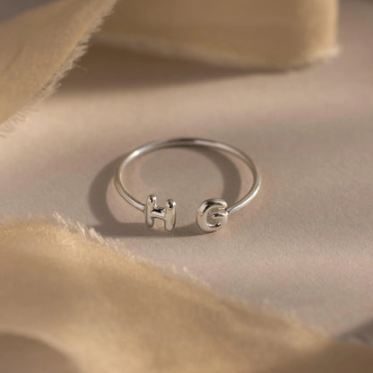 Duo Bubble Initial Ring