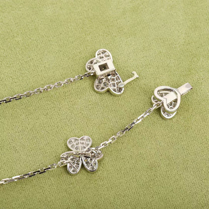 [Luna Brilliance]FRIVOLE SILVER 9 FLOWERS NECKLACE