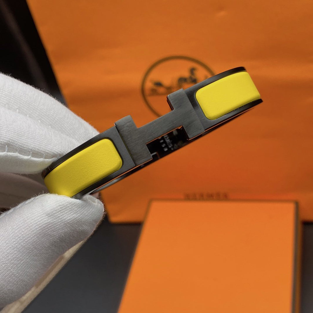 [Luna Brilliance]CLIC HM SO BLACK YELLOW BRACELET