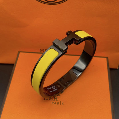[Luna Brilliance]CLIC HM SO BLACK YELLOW BRACELET