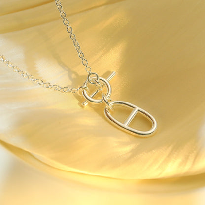 [Luna Brilliance]HM CHAINE D'ANCRE PENDANT NECKLACE STERLING SILVER