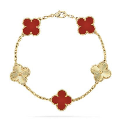 [Luna Brilliance]CLOVER LASER GOLD BRACELET COLLECTION,5 MOTIFS
