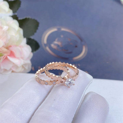 [Luna Brilliance]BEE LOVE RING PINK GOLD DIAMOND