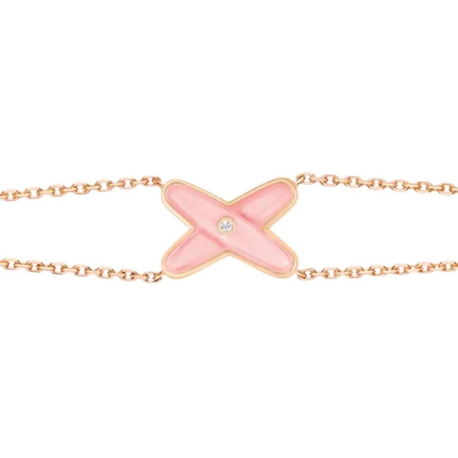 [Luna Brilliance]JEUX BRACELET PINK MOP PINK GOLD 1 DIAMOND
