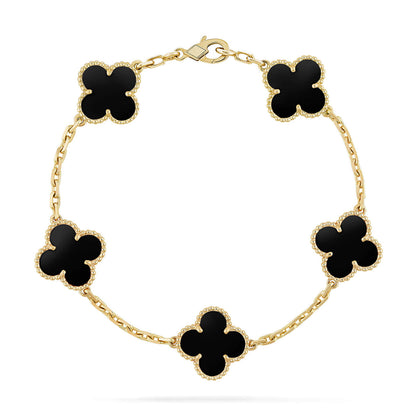 [Luna Brilliance]CLOVER GOLD BRACELET COLLECTION,5 MOTIFS