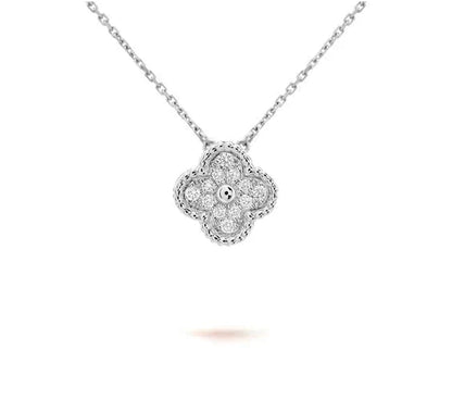 [Luna Brilliance]CLOVER 15MM NECKLACE SILVER COLLECTION