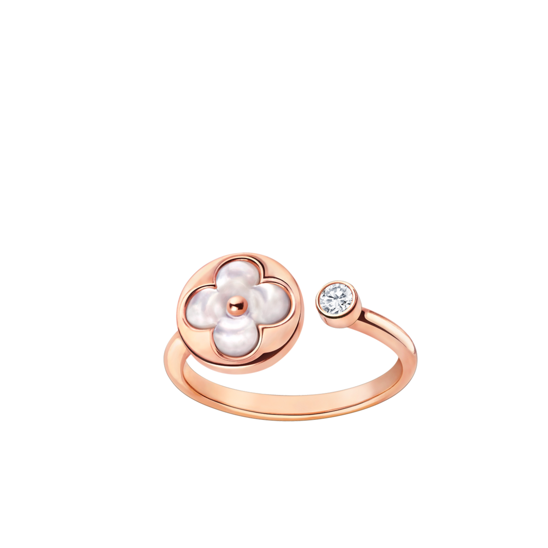[Luna Brilliance]SUN 1 DIAMOND PINK MOP RING
