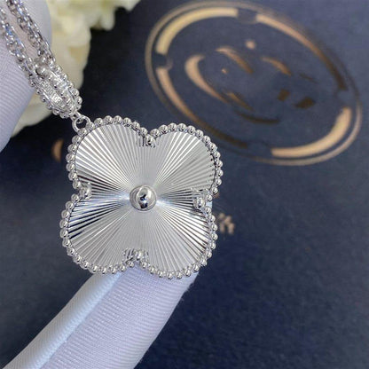[Luna Brilliance]CLOVER 25MM SILVER BIG CLOVER NECKLACE